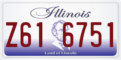 IL license plate Z616751