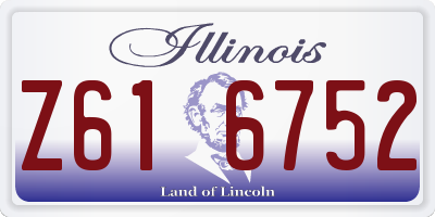 IL license plate Z616752