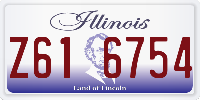 IL license plate Z616754