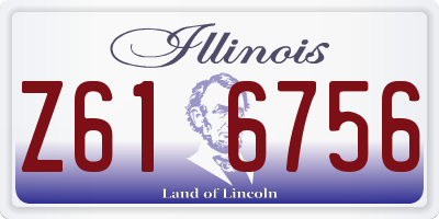 IL license plate Z616756