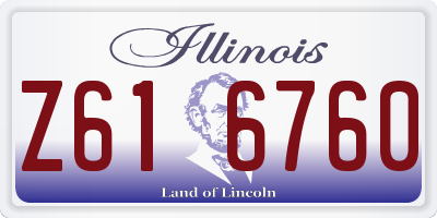 IL license plate Z616760