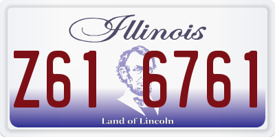 IL license plate Z616761