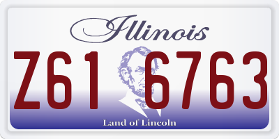 IL license plate Z616763