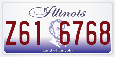 IL license plate Z616768