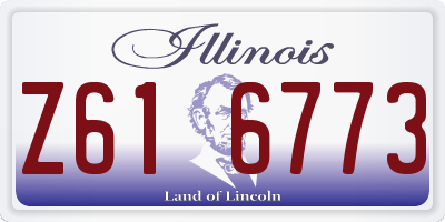IL license plate Z616773