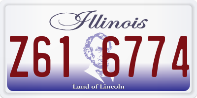 IL license plate Z616774