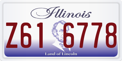 IL license plate Z616778