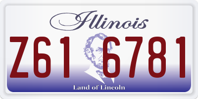 IL license plate Z616781
