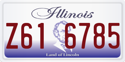 IL license plate Z616785