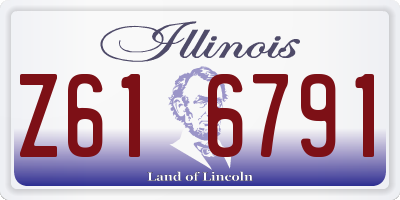 IL license plate Z616791