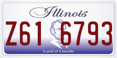 IL license plate Z616793
