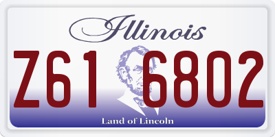 IL license plate Z616802