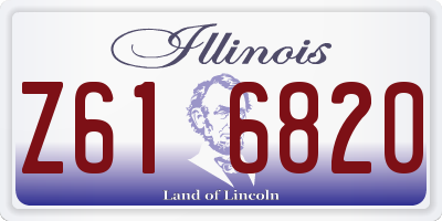 IL license plate Z616820