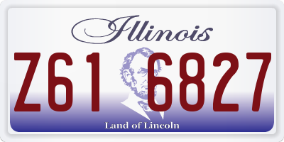 IL license plate Z616827