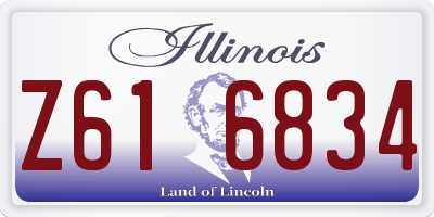 IL license plate Z616834