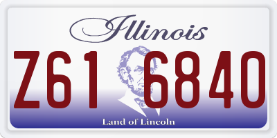 IL license plate Z616840