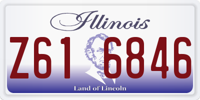 IL license plate Z616846