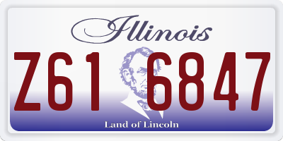 IL license plate Z616847