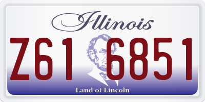 IL license plate Z616851