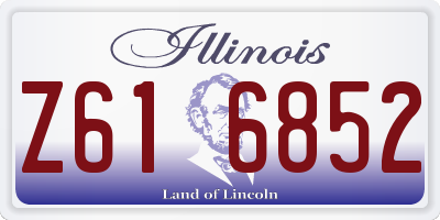 IL license plate Z616852