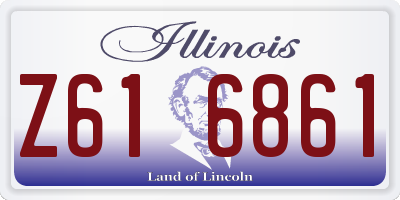 IL license plate Z616861