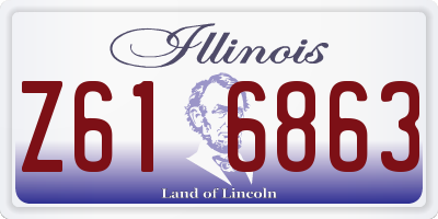 IL license plate Z616863