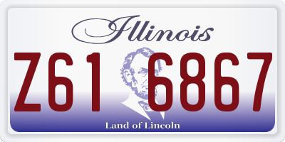 IL license plate Z616867