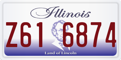 IL license plate Z616874