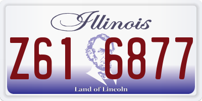 IL license plate Z616877