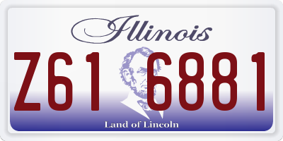 IL license plate Z616881