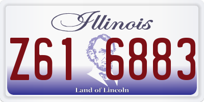 IL license plate Z616883
