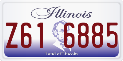 IL license plate Z616885
