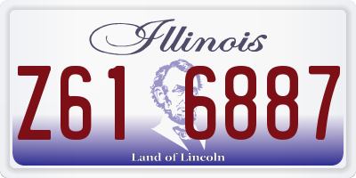 IL license plate Z616887