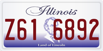 IL license plate Z616892