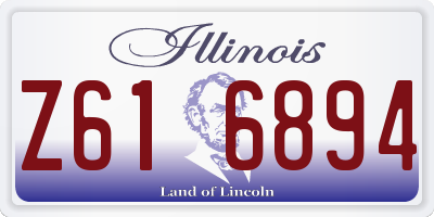IL license plate Z616894