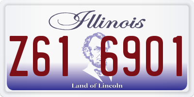 IL license plate Z616901