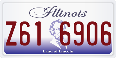 IL license plate Z616906