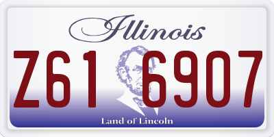 IL license plate Z616907