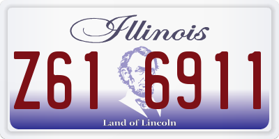 IL license plate Z616911