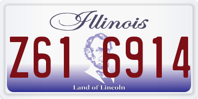 IL license plate Z616914