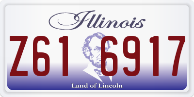IL license plate Z616917
