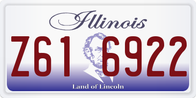 IL license plate Z616922