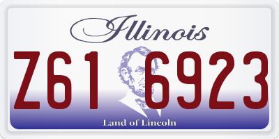 IL license plate Z616923