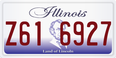 IL license plate Z616927