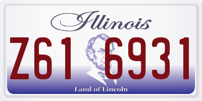 IL license plate Z616931