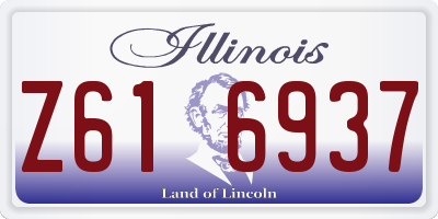 IL license plate Z616937