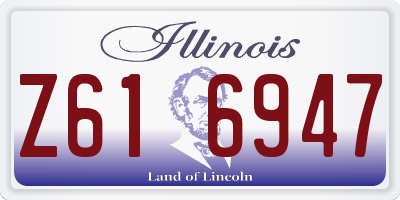 IL license plate Z616947