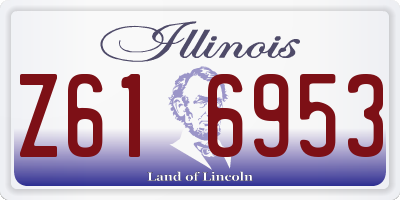 IL license plate Z616953