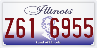 IL license plate Z616955