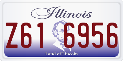 IL license plate Z616956